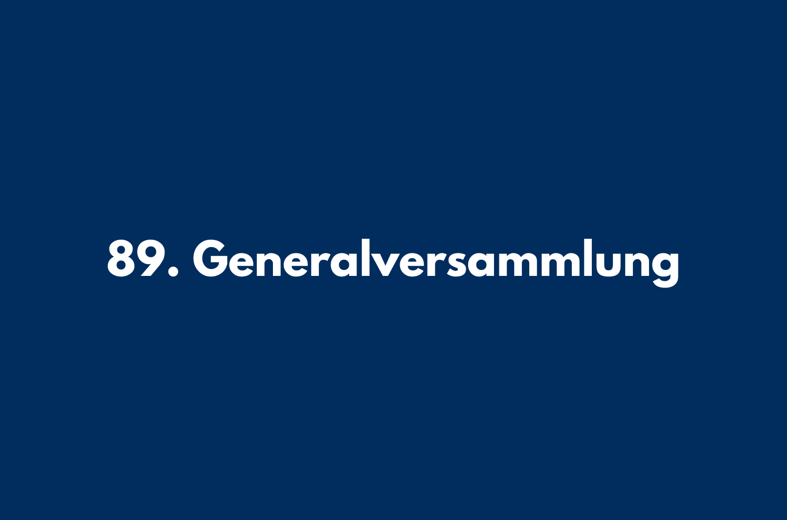 89. Generalversammlung bild gv
